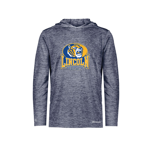 [FOLHCGNV-AS-LOGO3] Decker Men's Charge Hoodie (Adult S, Navy, Logo 3)