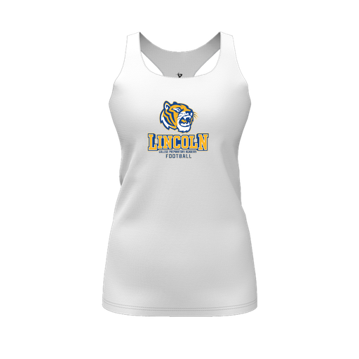 [FT0TRBWH-FYS-LOGO1] Decker Racerback Tank Top (Female Youth S, White, Logo 1)