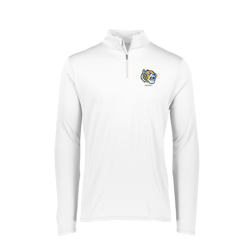 [FTLQFLWH-FAXS-LOGO2] Decker Women's Flex-Lite 1/4 Zip Shirt (Female Adult XS, White, Logo 2)