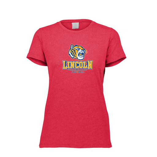[FTSCUBRD-FAXS-LOGO1] Decker Women's Tri-Blend T-Shirt - Short Sleeve (Female Adult XS, Red, Logo 1)